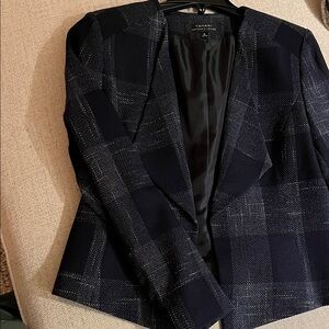 Elegant Plaid Blazer by T Tahari